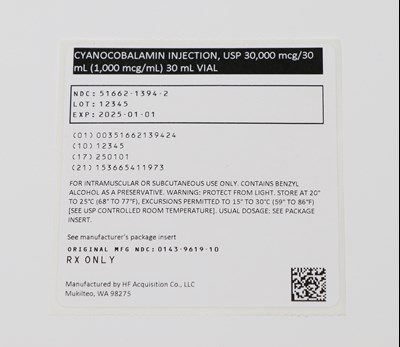 00351662139424 Cyanocobalamin pouch label.jpg 00351662139424 Cyanocobalamin pouch label